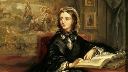 A portrait of Georgiana, Lady Chatterton, by Rebecca Dering at Baddesley Clinton, Warwickshire